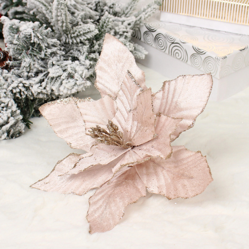 Украшение новогоднее «Пуансеттия — Фурия» | Серпантин