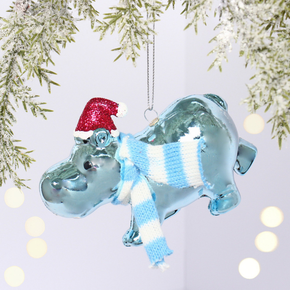 Игрушка елочная «Весёлый бегемот» | Серпантин