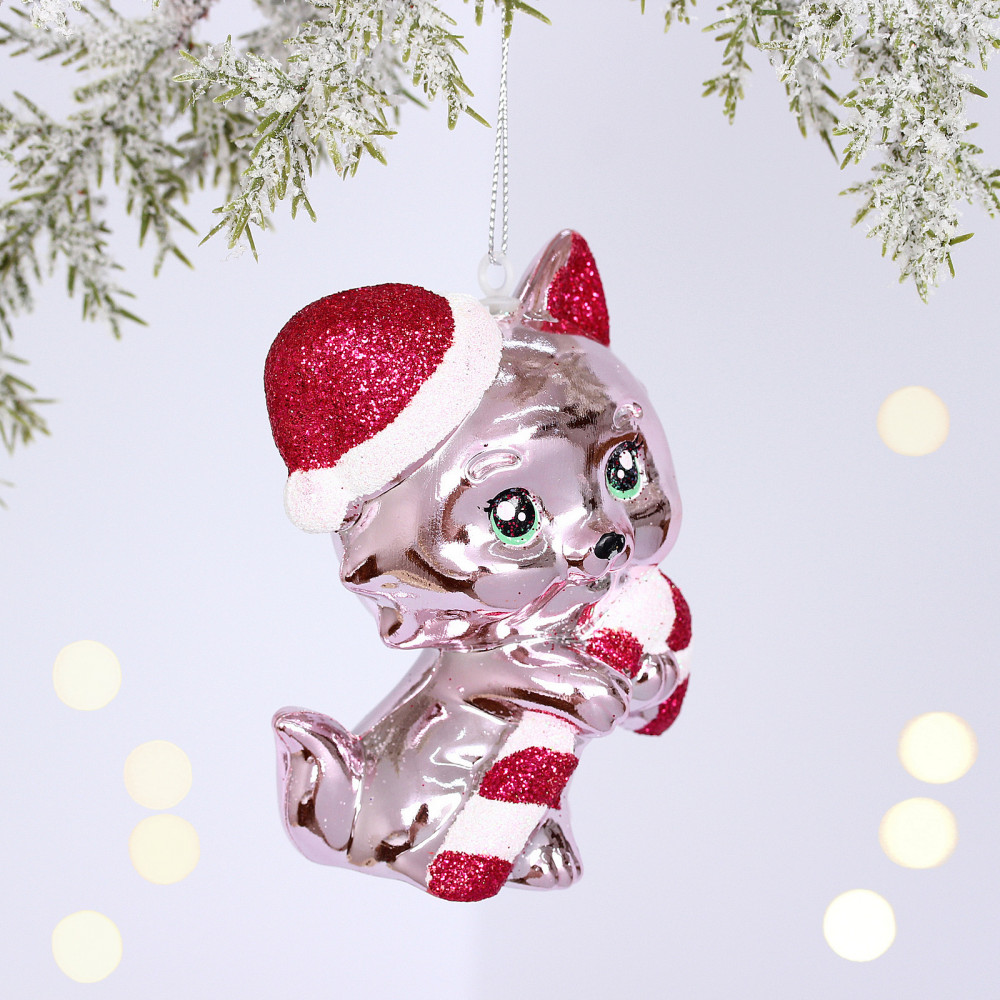 Игрушка елочная «Весёлый котёнок» | Серпантин