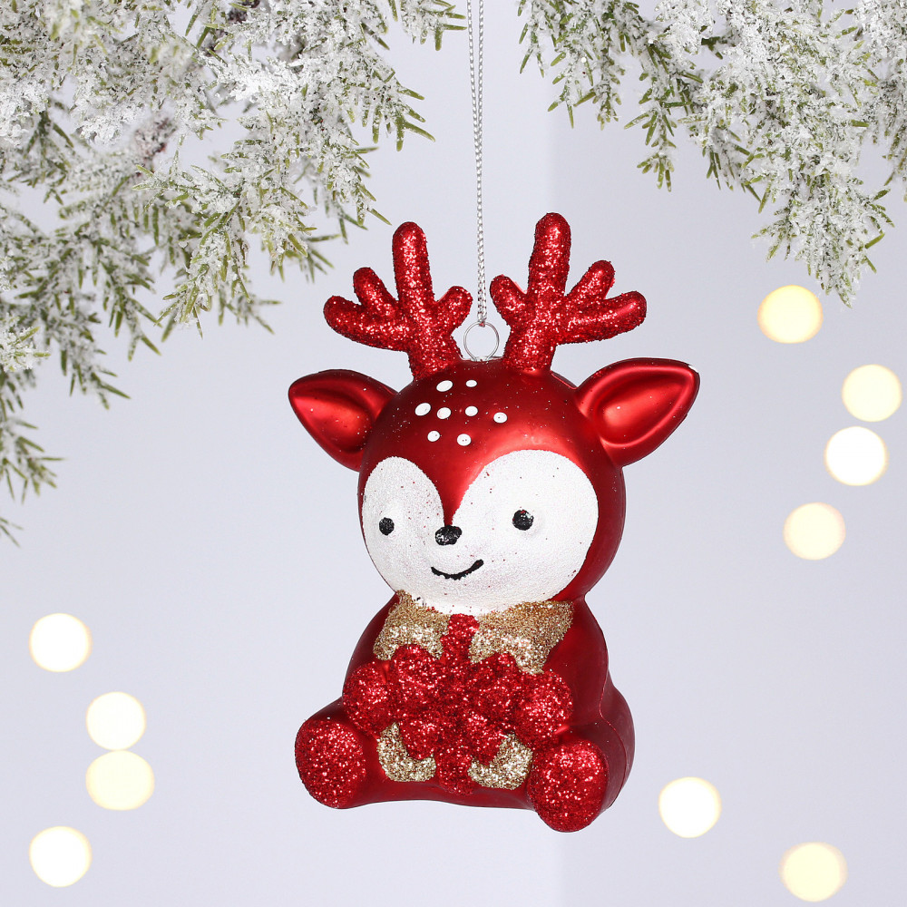 Игрушка елочная «Весёлый оленёнок» | Серпантин