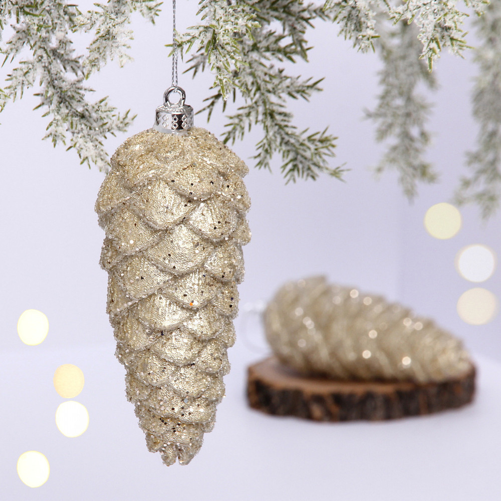 Набор игрушек елочных «Снежные шишки» | Серпантин