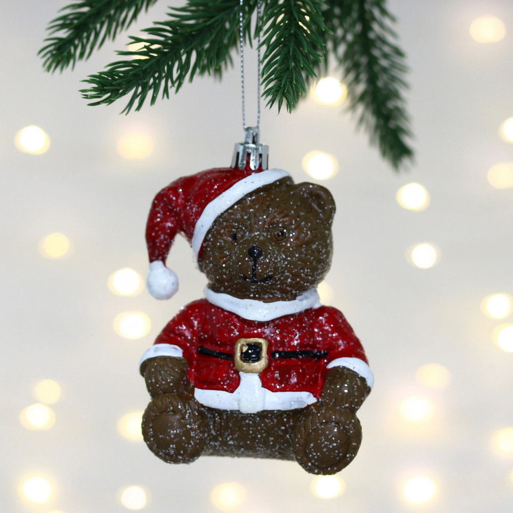 Игрушка ёлочная «Новогодний мишка» | Серпантин