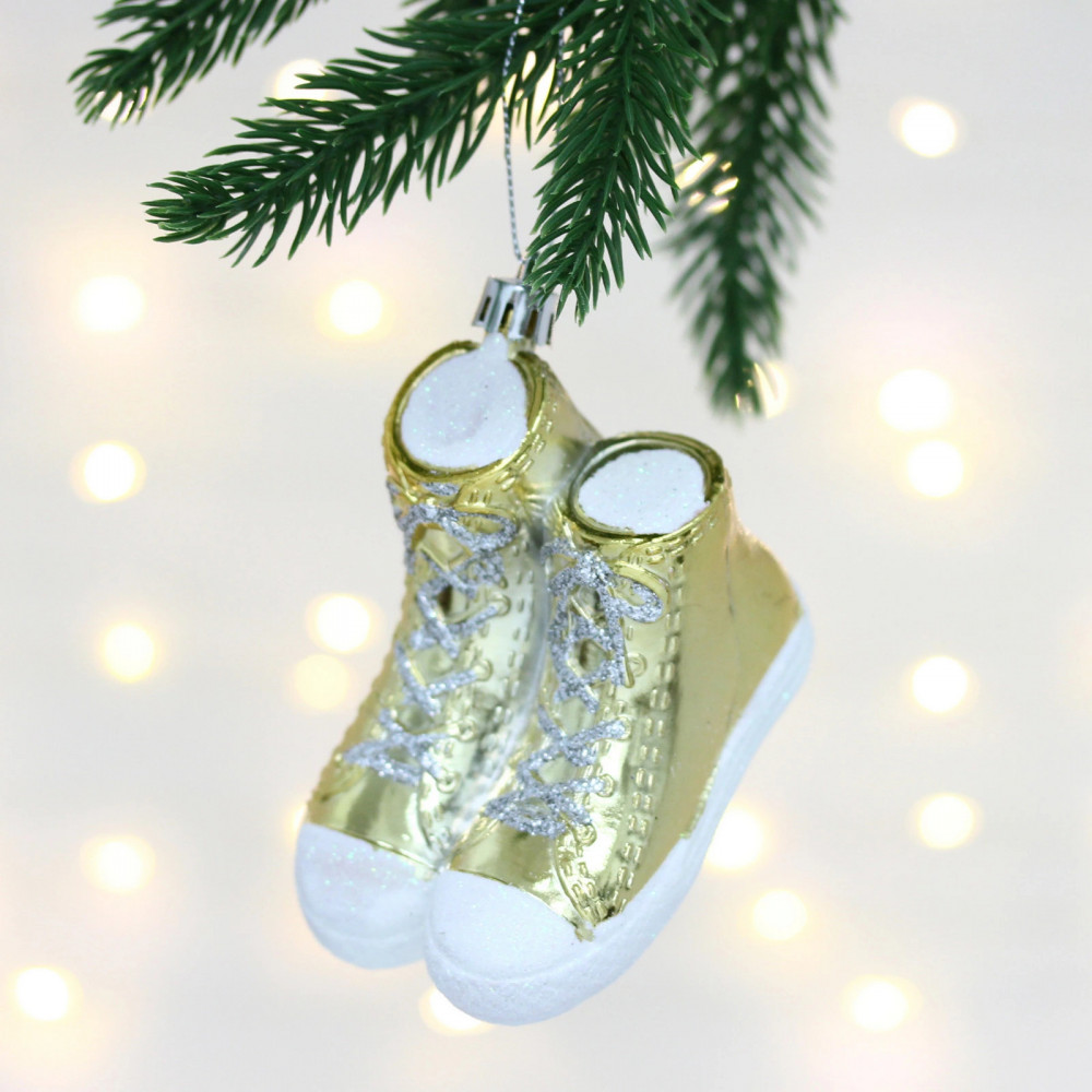 Игрушка ёлочная «Стильные кеды» | Серпантин