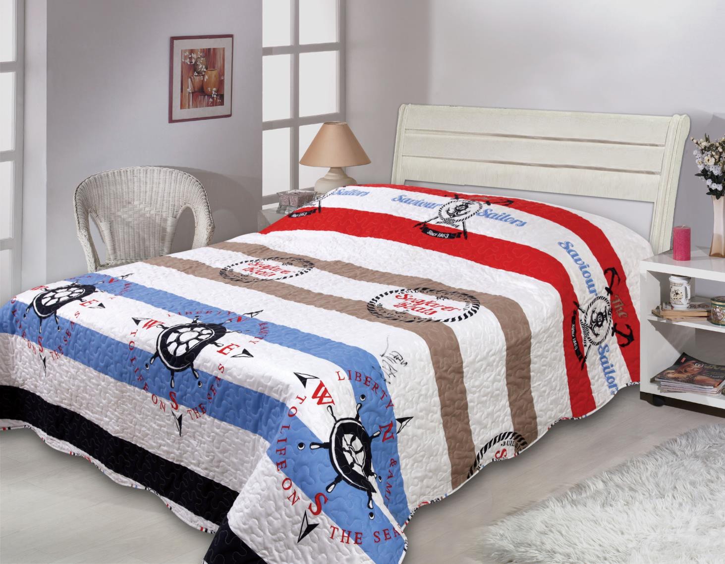 Покрывало «Brigantina» (2-спальное, полиэстер, размер 180х210 см) | COOL | Shaoxing Liwang Knitting&Textile CO.Ltd