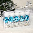 белый/голубой