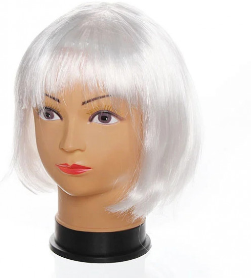 Парик карнавальный «Каре белое»