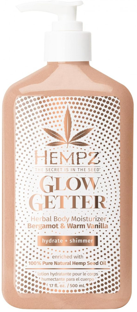Лосьон для тела «Glow Getter Herbal Body Moisturizer Bergamot & Warm Vanilla» | Hempz