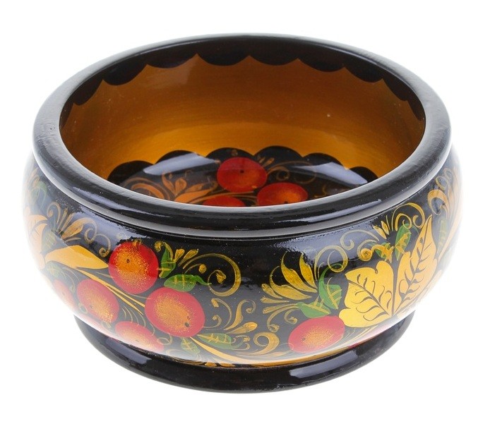 Чашка для окрошки, курская роспись | Хохломская роспись