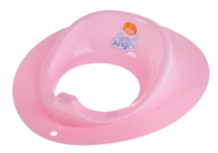 Детская накладка на унитаз, цвет розовый | Little Angel