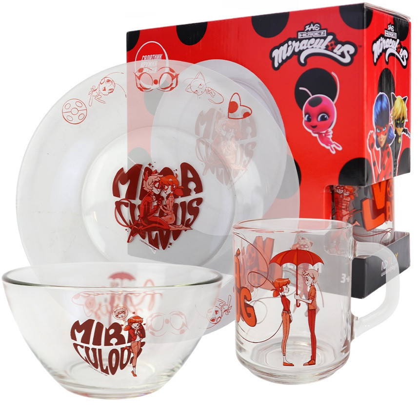 Набор посуды «Леди Баг и Супер-Кот» | Леди Баг и Супер-Кот | ND Play