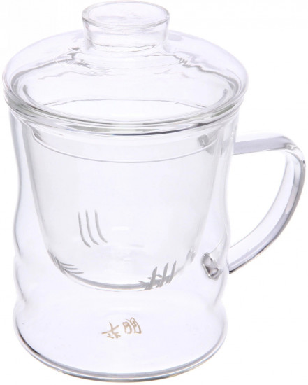 Кружка заварочная со стеклянным ситом «Хай-Тек»