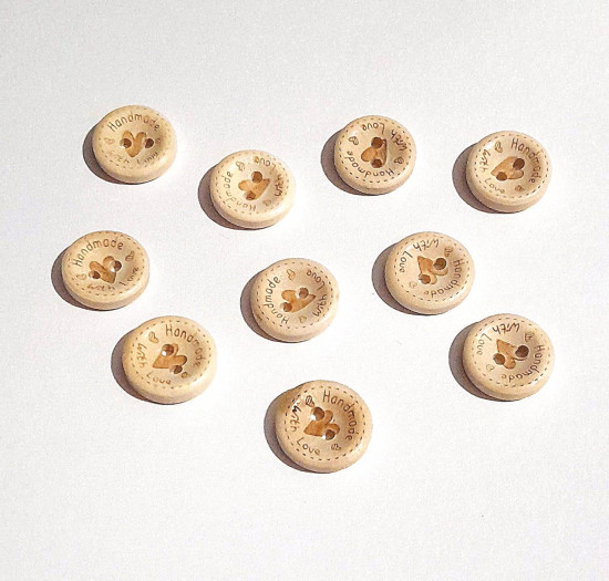 Набор пуговиц деревянных «Handmade»