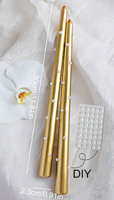 Набор свечей с жемчужинами декоративных | New Year Collection