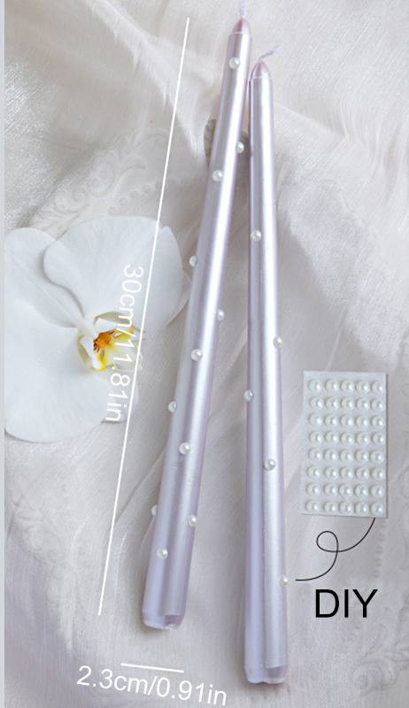 Набор свечей с жемчужинами декоративных | New Year Collection