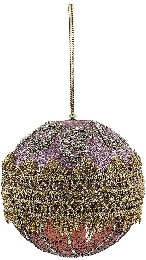 Ёлочная игрушка «Шар с блестками» | Премиум | Christmas DeLuxe