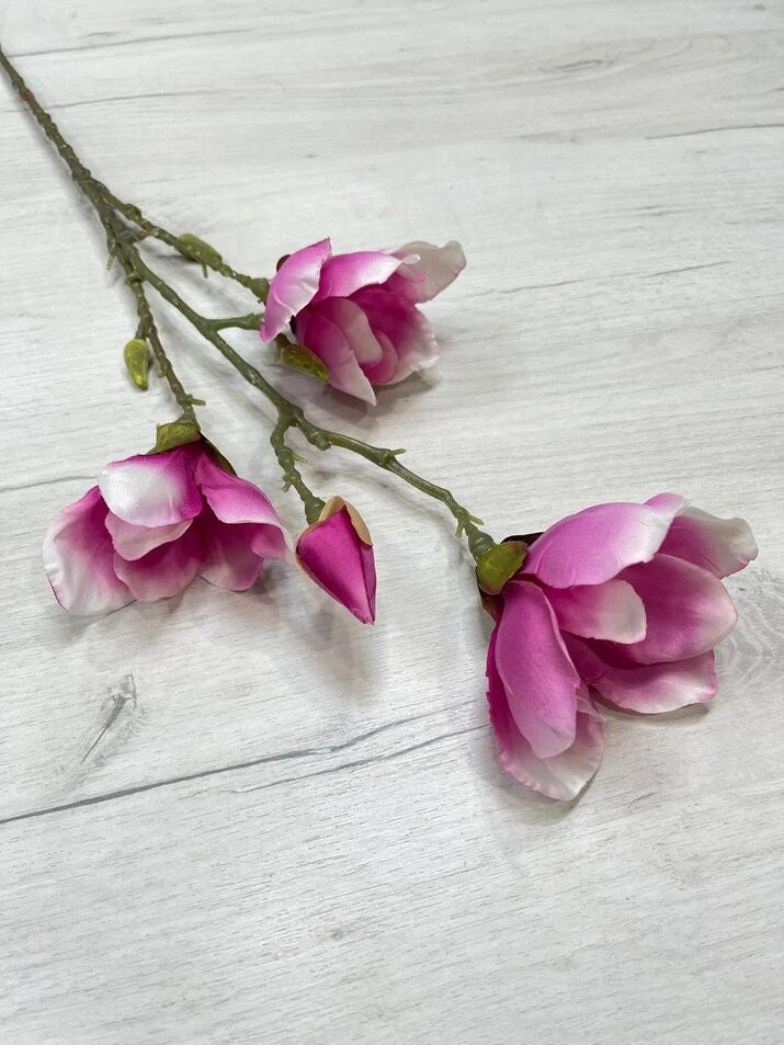 Декоративное интерьерное украшение «Ветка с розовыми цветами» | Christmas DeLuxe