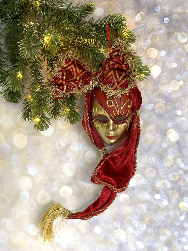 Ёлочная игрушка «Маска» | Премиум | Christmas DeLuxe