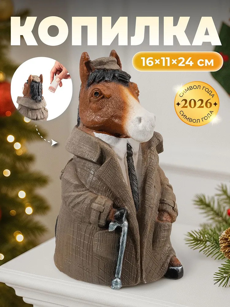 Копилка для денег «Конь в пальто» | Elan Gallery
