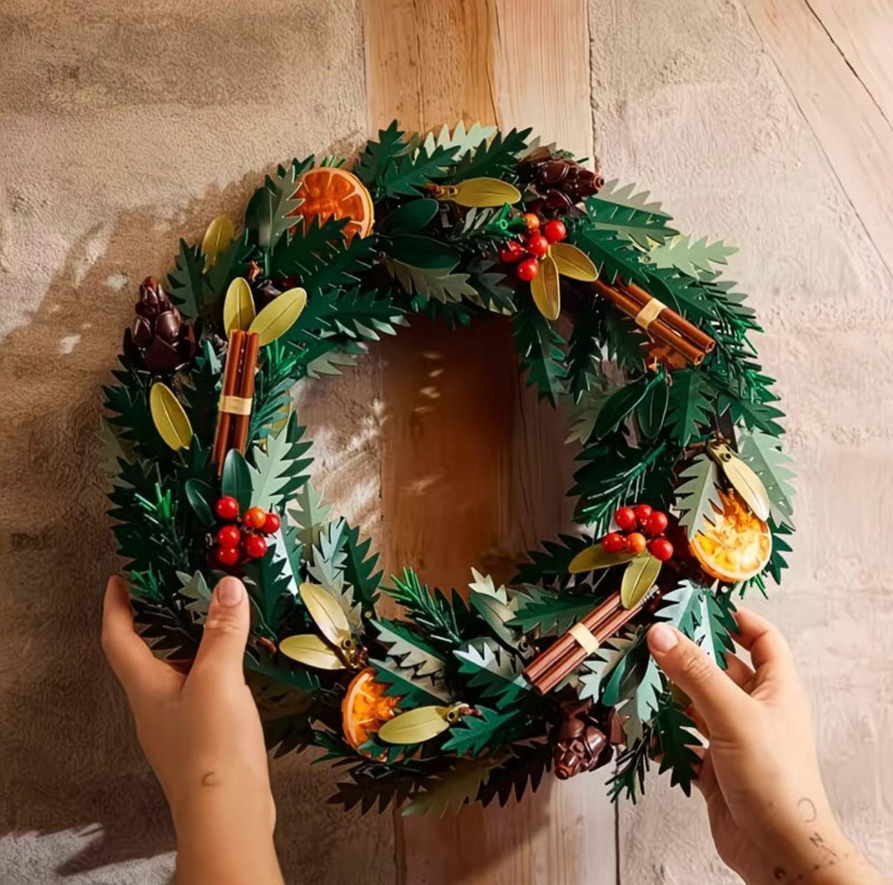 Конструктор пластиковый «Венок новогодний»