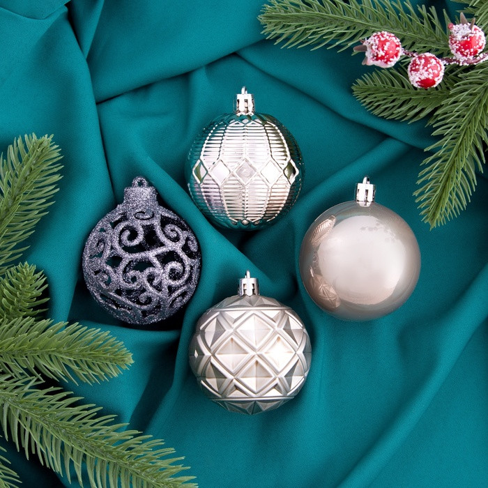 Набор шаров ёлочных «Винтажный узор» | Зимнее волшебство