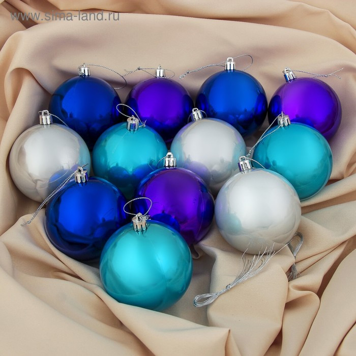 Набор шаров ёлочных «Глянец» | Зимнее волшебство