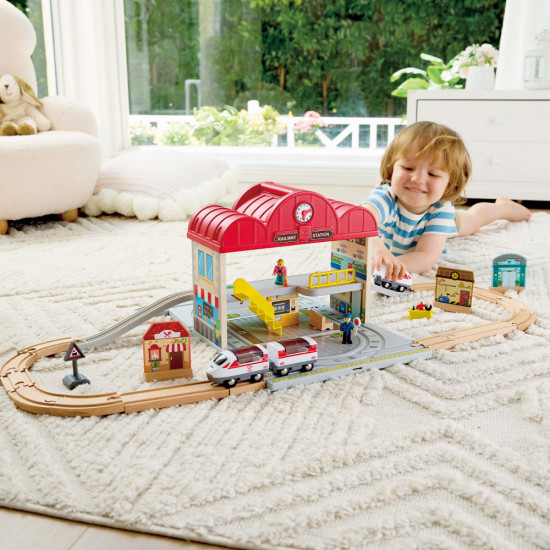 Портативный игровой набор «Железнодорожная станция»