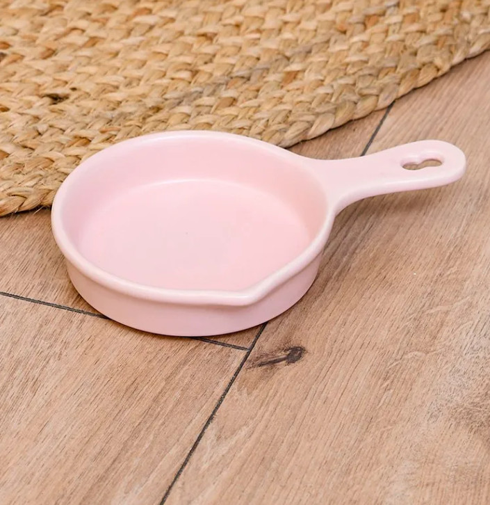 Миска с ручкой для кошек и собак «Сковорода» | Petshop
