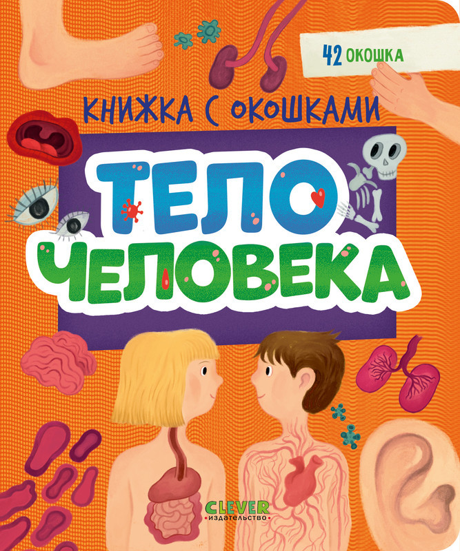 Тело человека. Книжка с окошками | Книжка с окошками