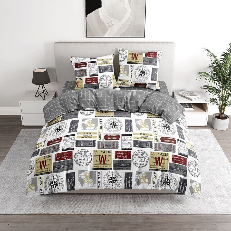 Комплект постельного белья «Ньюз» | BRAVO