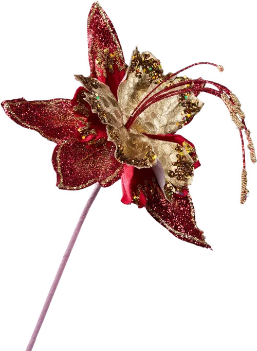 Цветок декоративный «Фантазийный» | Премиум | Christmas DeLuxe