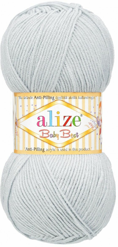 Пряжа для вязания «Best», цвет 224 светло-серый | Baby | Alize