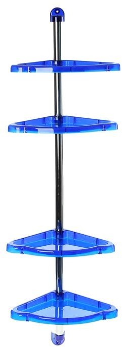 Полка угловая «Элансия» (4 секции), синяя | Элансия | Berossi