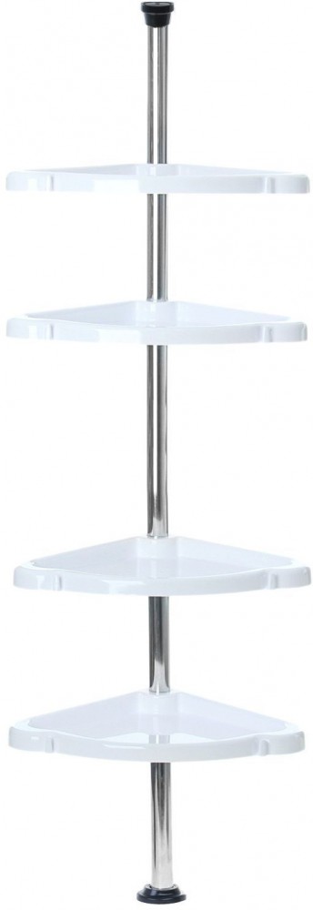 Полка угловая распорная «Stella» (4 секции), белая | Stella | Berossi