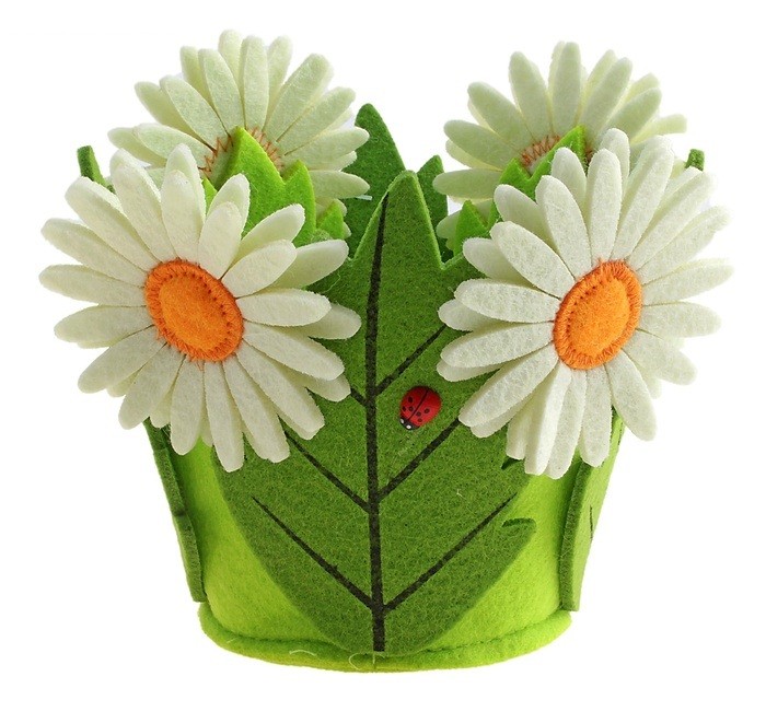 Кашпо «Ромашки и листочки»