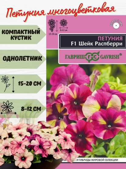 Семена «Петуния Шейк Распберри F1»