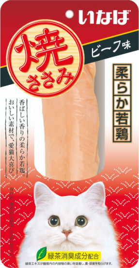 Лакомство для кошек «Куриное филе со вкусом говядины»