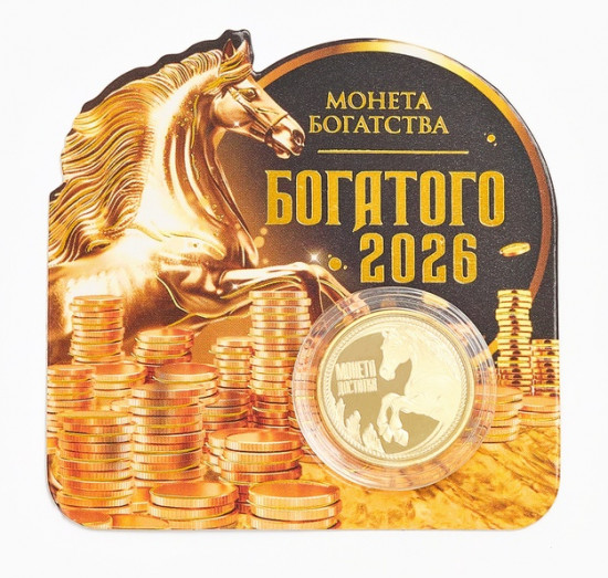 Монета сувенирная «Богатого 2026»