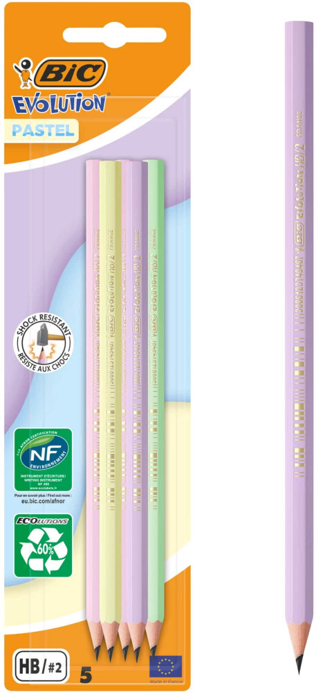 Набор карандашей чернографитовых «Pastel» | Evolution | Bic