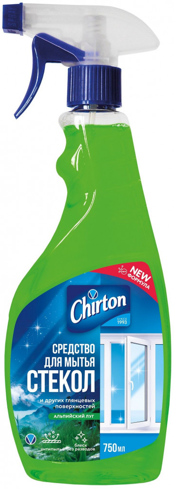 Средство для чистки стёкол «Альпийский луг» | Chirton