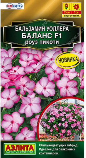 Бальзамин Уоллера «Баланс F1 роуз пикоти»