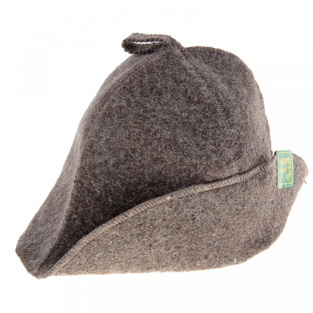 Шапка для бани «Банщик», серая | Доктор Баня