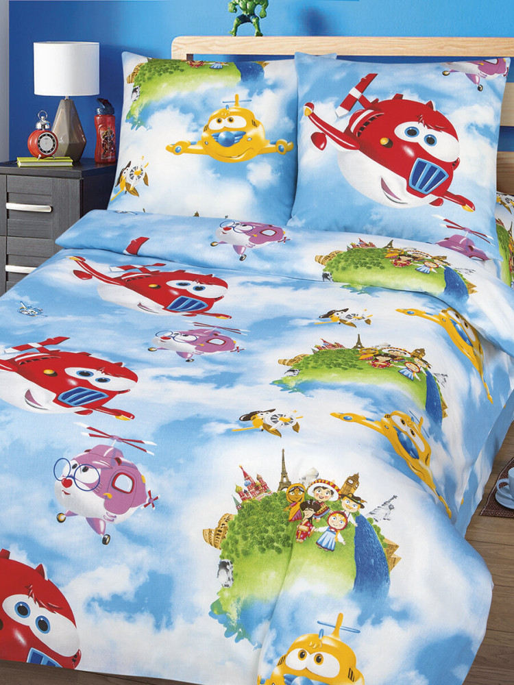 Комплект постельного белья «Воздушный патруль» | Бязь детская | АртПостель