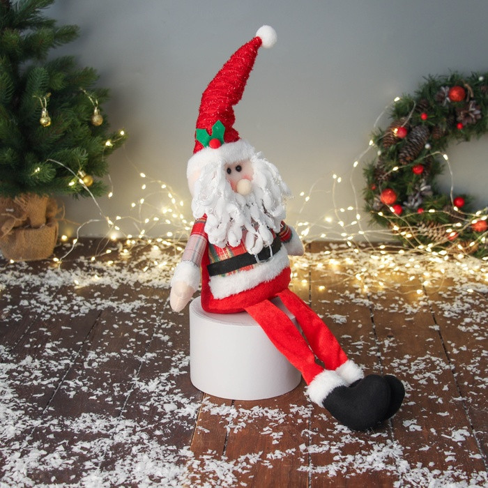 Игрушка мягкая «Дед Мороз с ремешком» | Зимнее волшебство