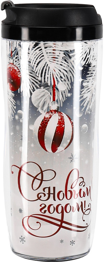 Термокружка «Елочки и шарики» | Миленд