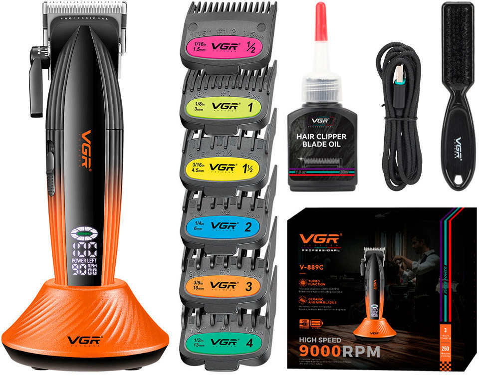 Машинка для стрижки волос профессиональная V-886C | VGR