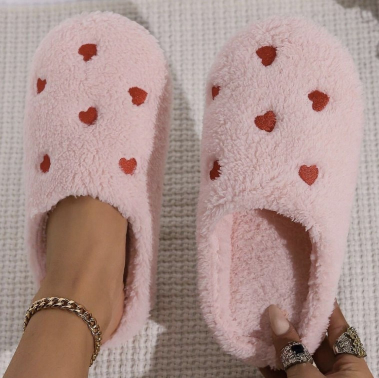 Тапочки женские «Сердечки»