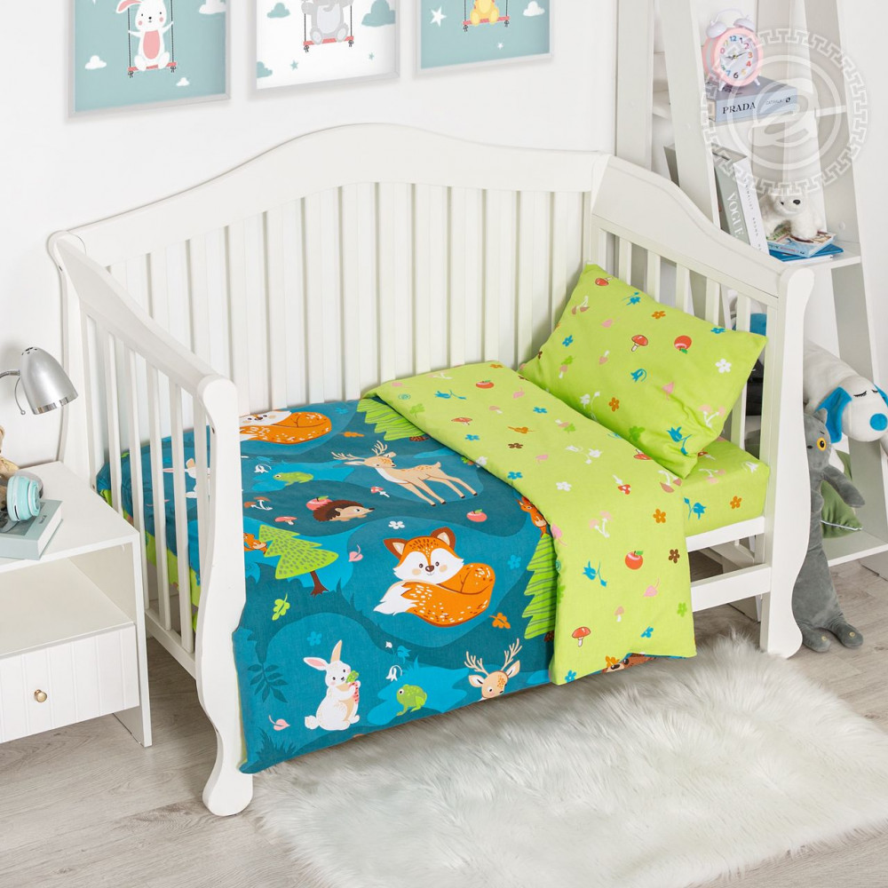 Комплект постельного белья «На опушке» | Бязь ясельная | АртПостельКа