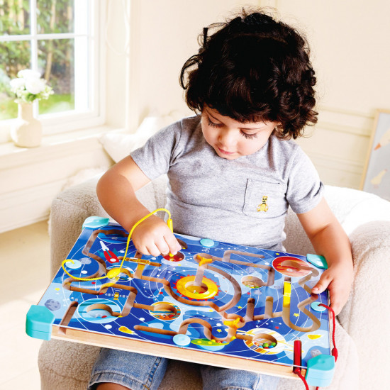 Головоломка 2 в 1 «Космический лабиринт и танграм»