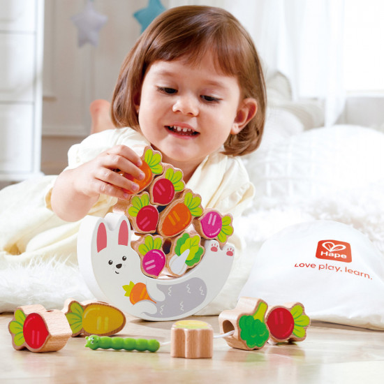 Игрушка развивающая 2 в 1 «Собираем урожай с Зайкой»