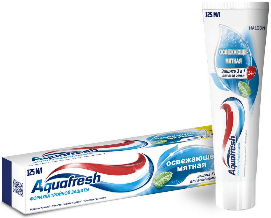 Зубная паста освежающе-мятная «Тройная защита» | Aquafresh
